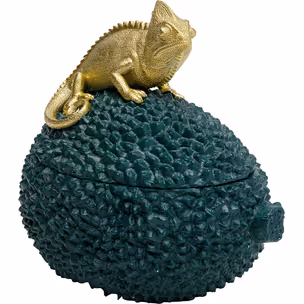 Pudełko na biżuterię CHAMELEON 20 - zielony/złoty