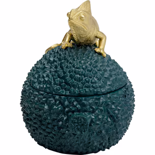 Pudełko na biżuterię CHAMELEON 20 - zielony/złoty