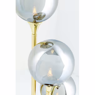 Lampa stołowa AL CAPONE TRE - dymiony/złoty