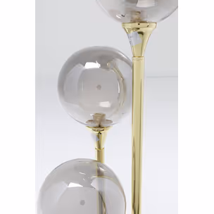 Lampa stołowa AL CAPONE TRE - dymiony/złoty