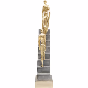 Figurka dekoracyjna ASCENT - złoty/szary