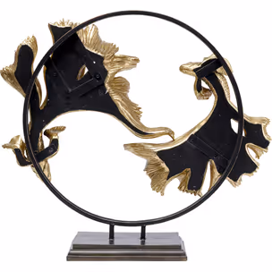 Figurka dekoracyjna DANCING BETTA FISHES - złoty/czarny