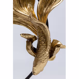 Figurka dekoracyjna DANCING BETTA FISHES - złoty/czarny