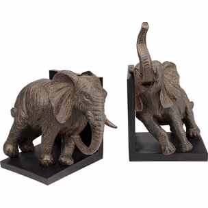 Podpórki na książki ELEPHANTS 25 - brązowy