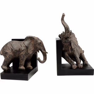 Podpórki na książki ELEPHANTS 42 - brązowy