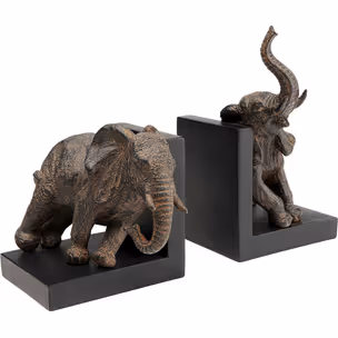 Podpórki na książki ELEPHANTS 42 - brązowy