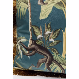 Poduszka dekoracyjna z frędzlami JUNGLE FEVER 45x45
