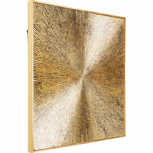 Dekoracja ścienna ILLUMINO 120x120 - złoty