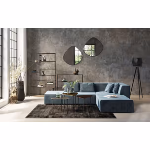Dywan z wiskozy COSY ROCK 300x200 - antracyt
