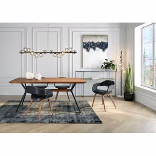 Dywan z wiskozy COSY ROCK 300x200 - antracyt