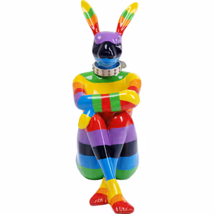 Figurka dekoracyjna GANGSTER RABBIT RAINBOW - multikolor