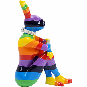 Figurka dekoracyjna GANGSTER RABBIT RAINBOW - multikolor