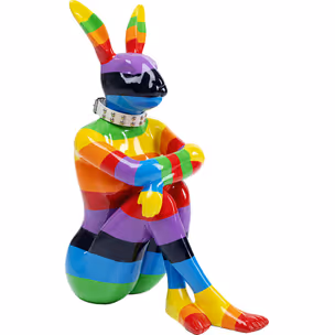 Figurka dekoracyjna GANGSTER RABBIT RAINBOW - multikolor