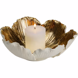 Misa dekoracyjna FLOWER BLOOM 25 - kremowy/złoty