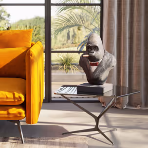 Figurka dekoracyjna SMOKING GORILLA - czarny
