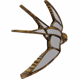 Dekoracja ścienna SWALLOW MIRROR 37x25 - lustrzany/złoty