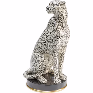 Figurka dekoracyjna CHEETAH - beżowy/czarny