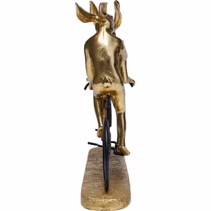 Figurka dekoracyjna TANDEM RABBITS - złoty/czarny