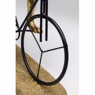 Figurka dekoracyjna CYCLIST RABBIT - złoty