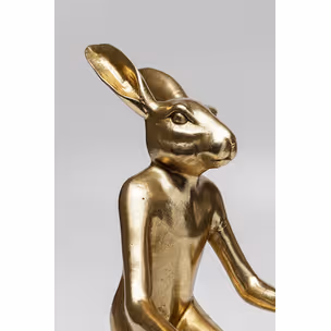 Figurka dekoracyjna CYCLIST RABBIT - złoty