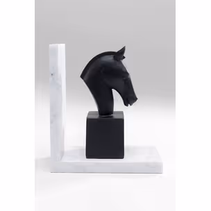 Podpórki na książki HORSE - czarny/biały