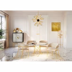 Dekoracja ścienna ILLUMINO 80x80 - złoty