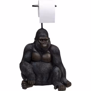 Stojak na papier toaletowy SITTING MONKEY GORILLA - czarny