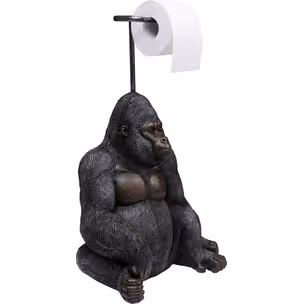 Stojak na papier toaletowy SITTING MONKEY GORILLA - czarny