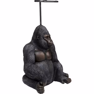 Stojak na papier toaletowy SITTING MONKEY GORILLA - czarny