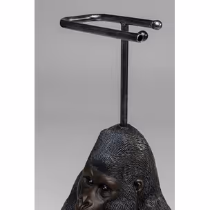 Stojak na papier toaletowy SITTING MONKEY GORILLA - czarny