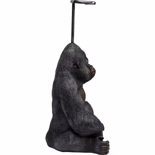 Stojak na papier toaletowy SITTING MONKEY GORILLA - czarny