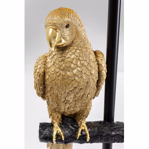 Lampa podłogowa ANIMAL PARROT - złoty/czarny