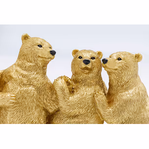 Figurka dekoracyjna TIPSY DANCING BEARS - złoty