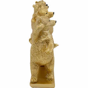 Figurka dekoracyjna TIPSY DANCING BEARS - złoty