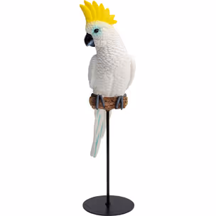 Figurka dekoracyjna PARROT COCKATOO - biały