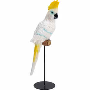 Figurka dekoracyjna PARROT COCKATOO - biały