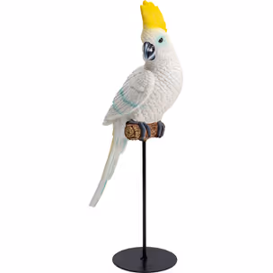 Figurka dekoracyjna PARROT COCKATOO - biały