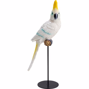 Figurka dekoracyjna PARROT COCKATOO - biały