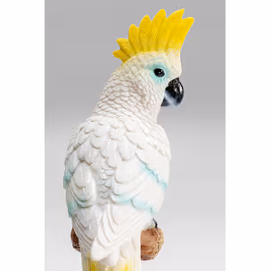 Figurka dekoracyjna PARROT COCKATOO - biały