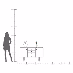 Figurka dekoracyjna PARROT - multikolor