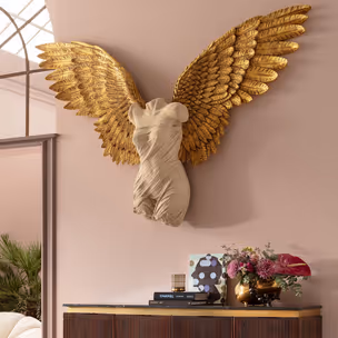 Dekoracja ścienna GUARDIAN ANGEL FEMALE 203x140 - beżowy/złoty