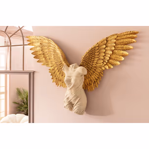 Dekoracja ścienna GUARDIAN ANGEL FEMALE 203x140 - beżowy/złoty