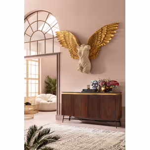 Dekoracja ścienna GUARDIAN ANGEL FEMALE 203x140 - beżowy/złoty