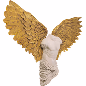 Dekoracja ścienna GUARDIAN ANGEL MALE 208x136 - beżowy/złoty