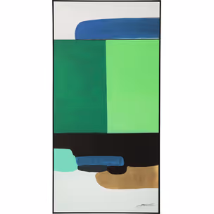 Obraz ABSTRACT SHAPES GREEN 73x143