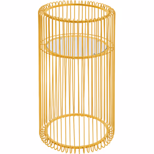 Kwietnik metalowy WIRE 70 - złoty
