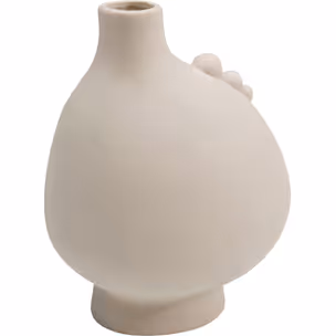 Wazon ceramiczny SPHERICAL FACE RIGHT 16 - beżowy