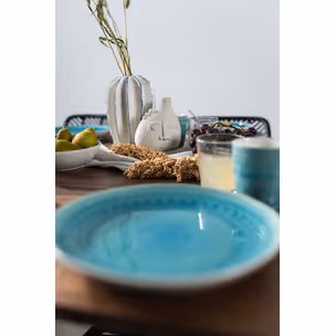 Wazon ceramiczny SPHERICAL FACE RIGHT 16 - beżowy