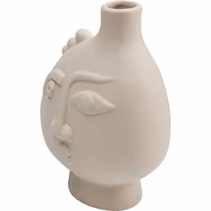 Wazon ceramiczny SPHERICAL FACE RIGHT 16 - beżowy