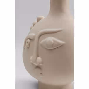 Wazon ceramiczny SPHERICAL FACE RIGHT 16 - beżowy